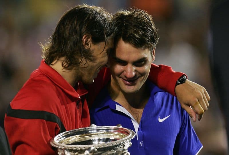 Federer and Nadal Crying (2009)