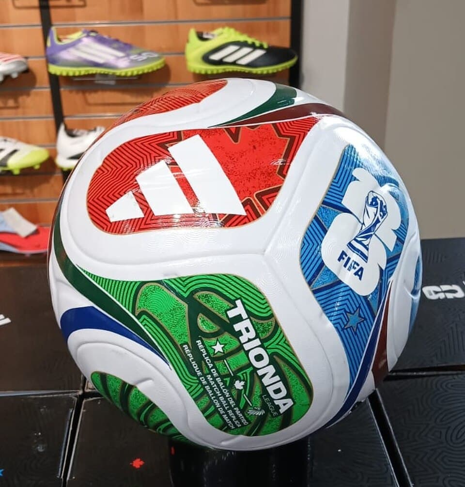 The Adidas Trionda match ball for the 2026 World Cup